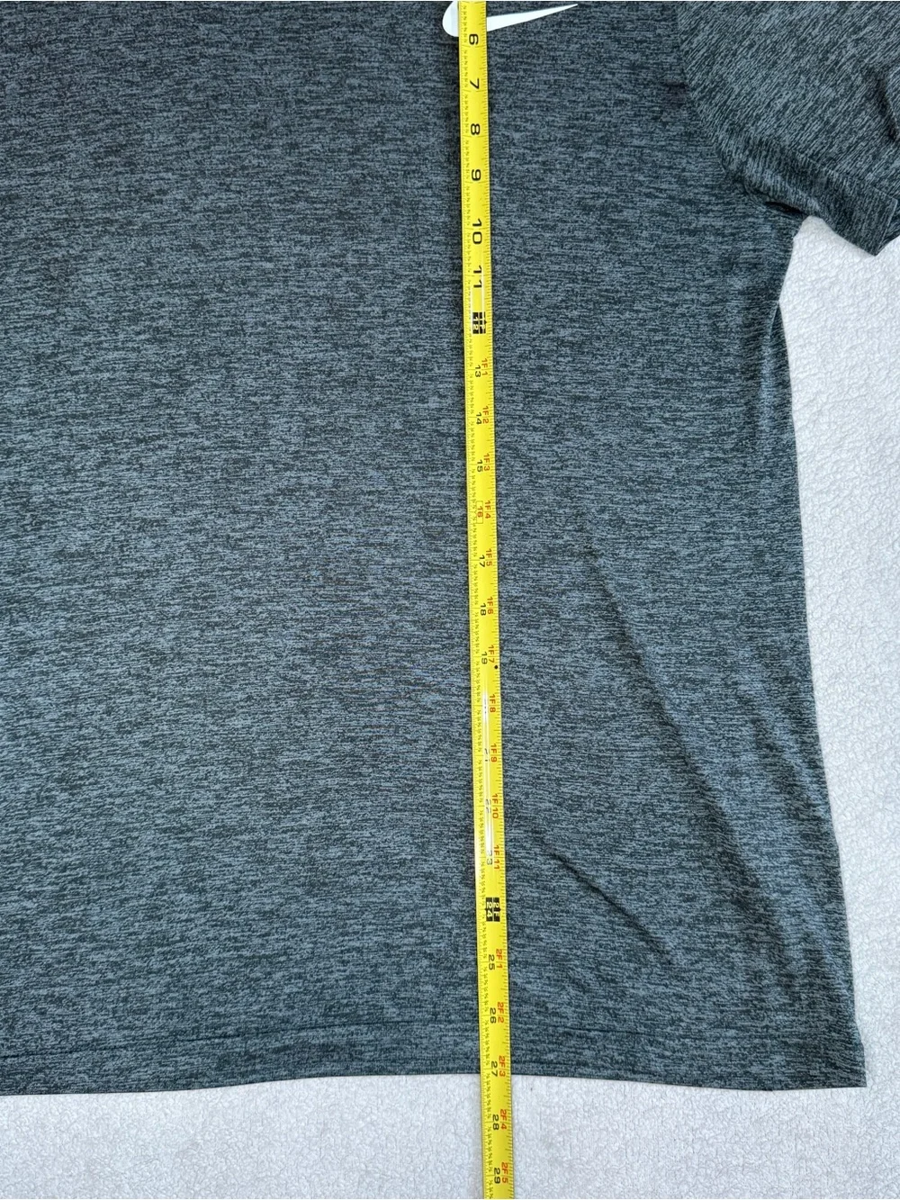 Nike Mens Size Large Dri-FIT Training T-Shirt Gray Short Sleeve Athletic